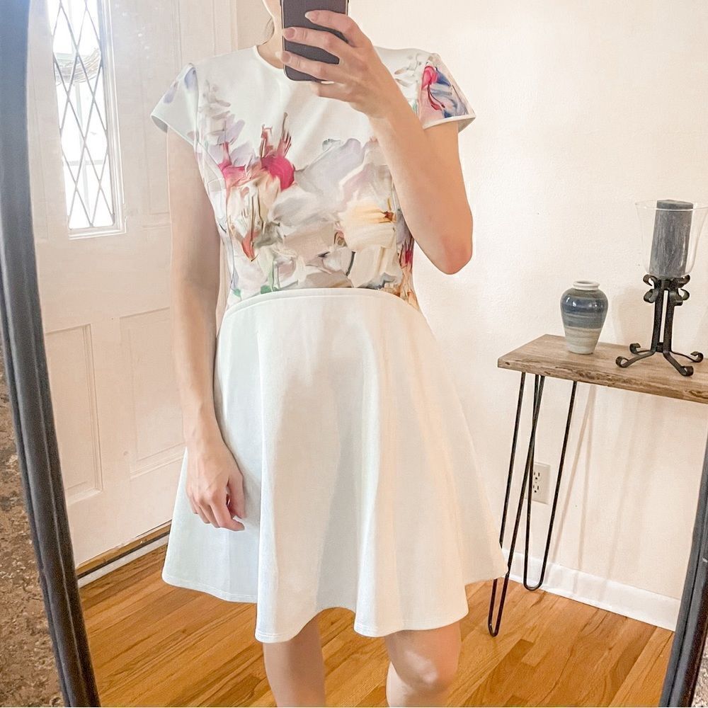 Ted Baker Rivana Hanging Gardens Skater Dress Floral 10